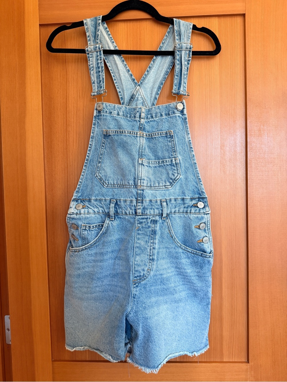 We the Free Denim Short Overalls - women's XS